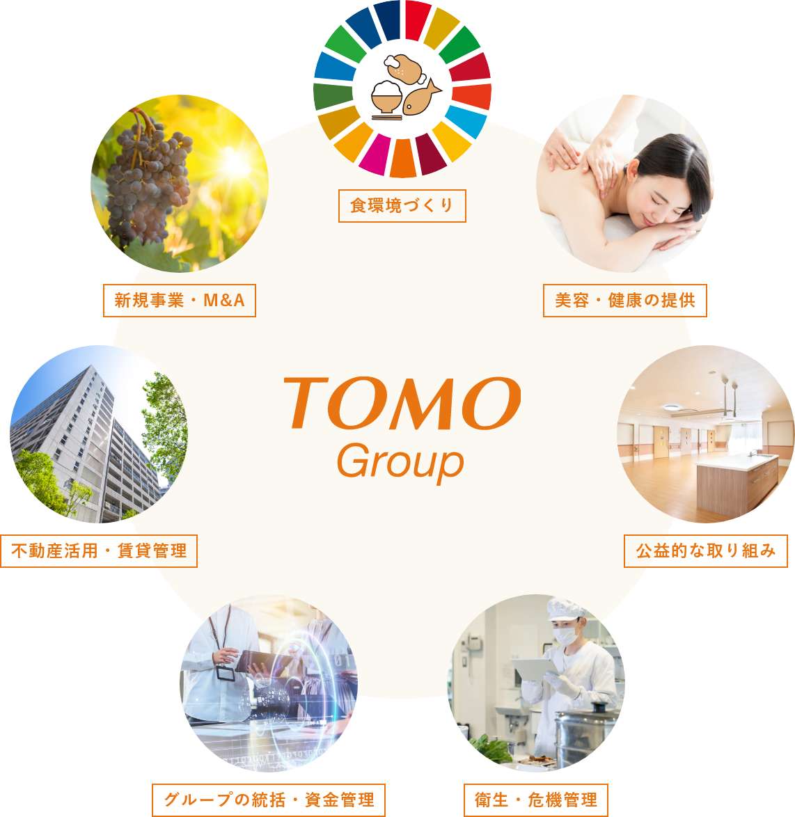トモHDの取り組みを並べたイメージ画像