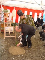 地鎮祭（四日市おびきん新工場建設）