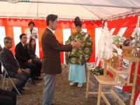 地鎮祭（四日市おびきん新工場建設）